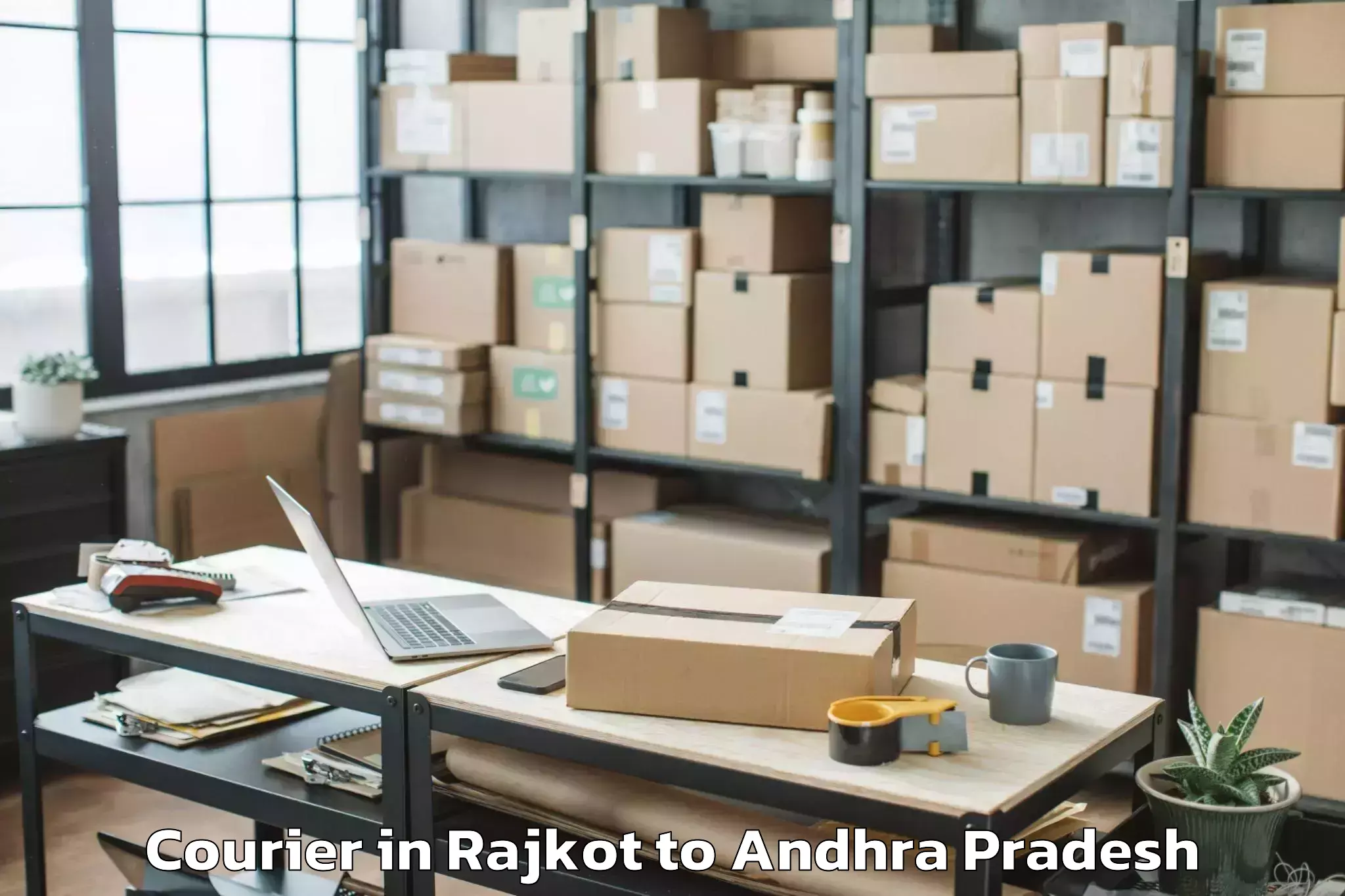 Book Rajkot to Vetapalem Courier Online